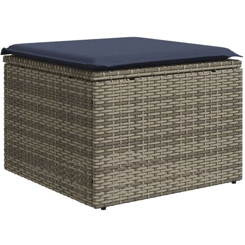  Stolica za vrt s jastučićem siva 55x55x37 cm Poliratan - Siva 1 bez spremi&scaron;ta Cijene