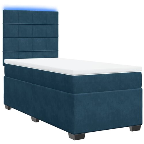 Box spring krevet s madracem plavi 80 x 200 cm bar&amp;scaron;unasti Slike