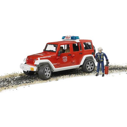 Bruder džip Jeep Wrangler Unlimited Rubicon sa vatrogascem, zvučnim i svetlosnim efektima Slike