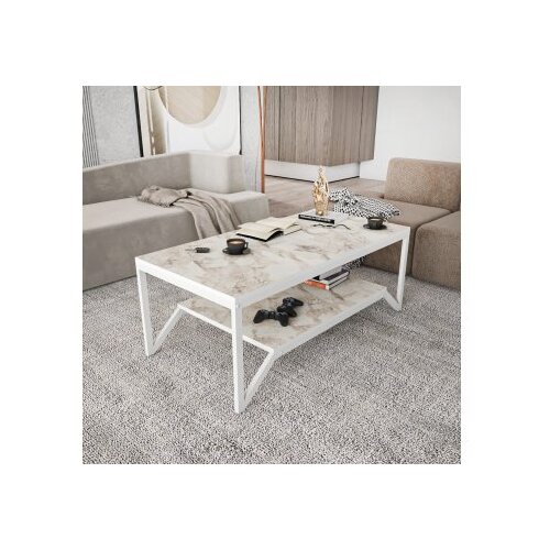 Woody Fashion sto za dnevnu sobu flora white Slike