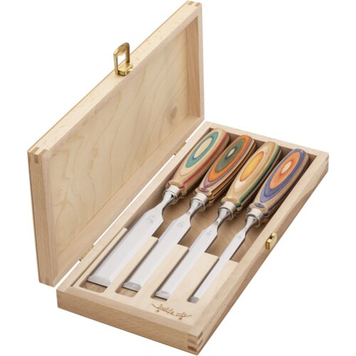 Kirschen Firmer Chisel Set WINAC in wooden box Slike