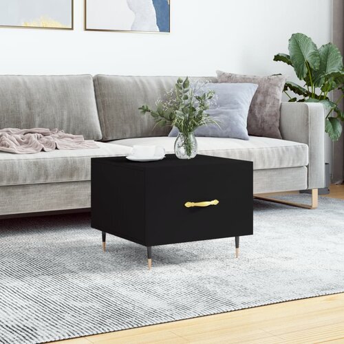 vidaXL Stolić za kavu crni 50 x 50 x 40 cm od konstruiranog drva Cijene