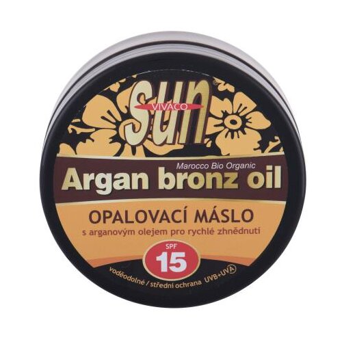 Vivaco Sun Argan Bronz Oil Suntan Butter SPF15 maslo za sončenje z arganovim oljem za hitro porjavitev 200 ml Cene
