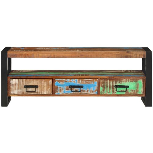 Maison Chic TV omarica - TV stojalo - Televizijska omarica 120x30x45 cm trden predelan les, (21699143) Slike