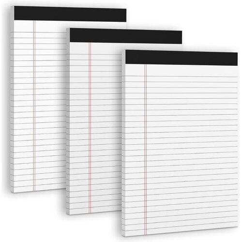 INF A7 Lined Notepad 4-Pack &mdash; 50 Tear-Off Sheets per Pad for Office, (5000158085) Cene