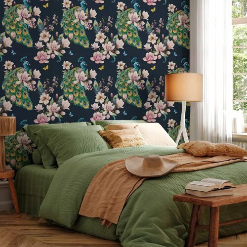 Tapeta - Magnolias and Peacocks 50x1000 Standard Slike