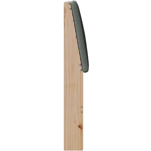 VidaXL tapecirani uzglavlje tamno siva 140 cm čvrsto borovo drvo Slike