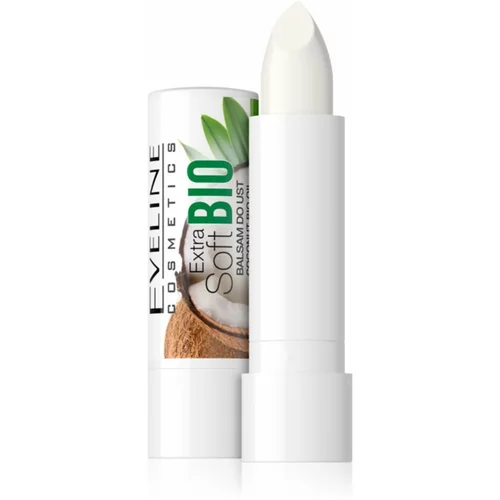 Eveline Cosmetics Extra Soft Bio Coconut hranilni balzam za ustnice 4 g