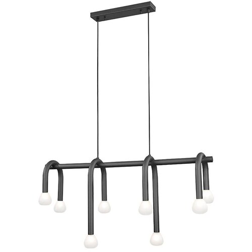  Luster na sajli DELORI 8xG9/28W/230V crni Slike
