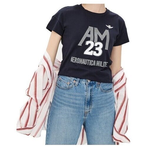 Aeronautica Militare Majice s kratkimi rokavi TS1871DJ51008 pisana Cene