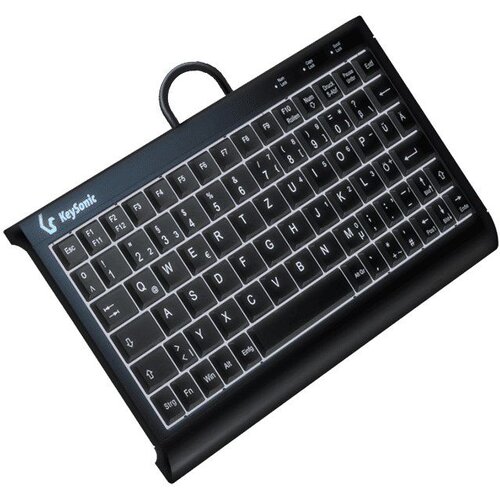 Keysonic KSK-3011ELC (DE) keyboard Home USB QWERTZ German Black Slike