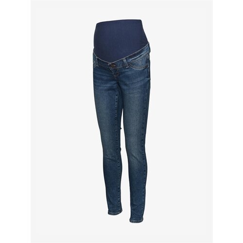 Mamalicious Dark Blue Maternity Skinny Fit Jeans Paris - Women Slike