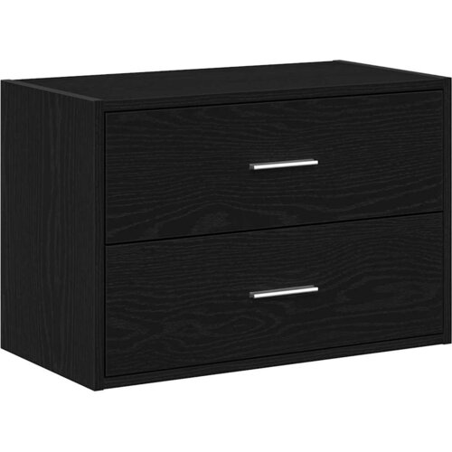 s 2 ladice crni hrast 60x31x40 cm konstruirano drvo Slike