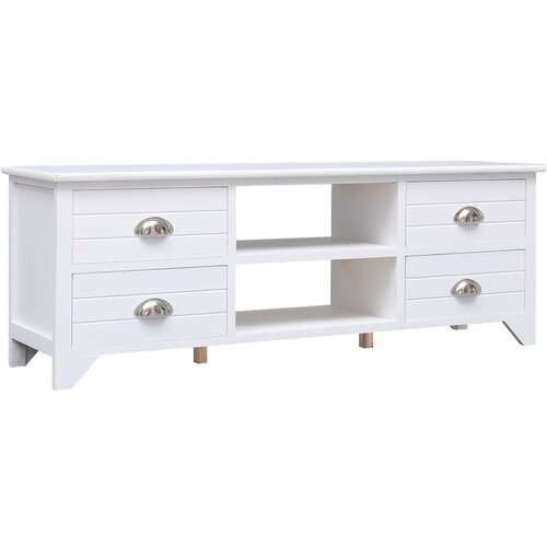 VidaXL TV omarica bela 108x30x40 cm trden les pavlovnije Slike