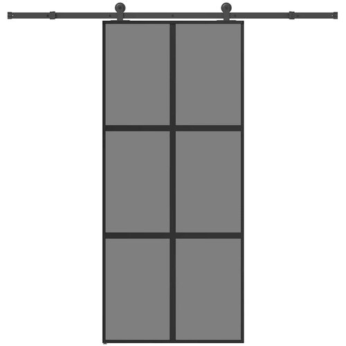  Klizna vrata s priborom 90 x 205 cmkaljeno staklo i aluminij Cijene