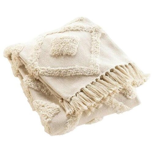 Douceur d int&amp;eacute;rieur Odeje, posteljna pregrinjala Plaid Inca Beige Bež Slike