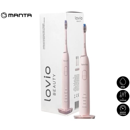  Sonična zobna &scaron;četka Manta Lovio SonicProtect PRO - roza Cene