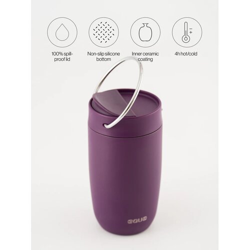 Equa Cup, termo &amp;scaron;alica od nehrđajućeg čelika za čaj/kavu, 300ml, Mulberry Slike