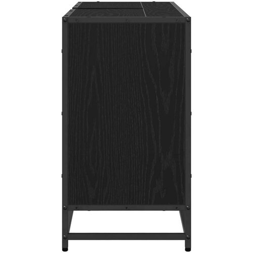 VidaXL kupaonski ormarić za sudoper crni hrast 90 x 33 x 60 cm Slike