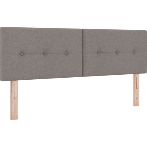  Lovački krevet s madracem - Taupe 140x190 cm Tkanina Slike