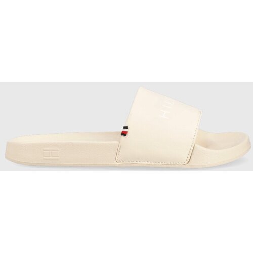 Tommy Hilfiger Natikači FEMININE SEASONAL ženski, bež barva, FW0FW07257 Slike