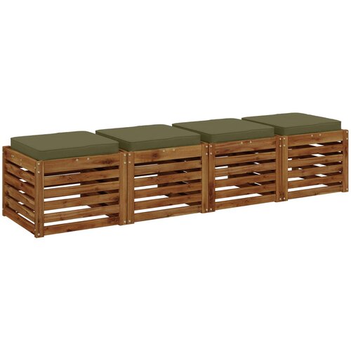  Jastučići za sjedalo od 4 dijela VUGHT 4 pcs 100% poliester Slike