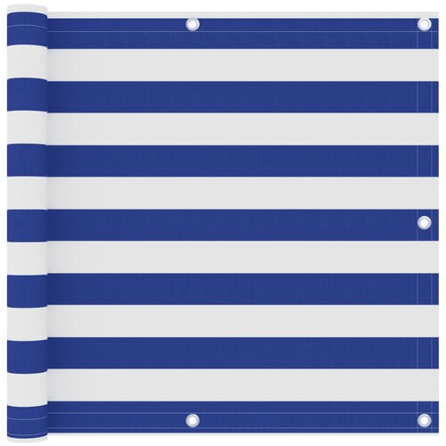 vidaXL balkonski zastor bijelo-plavi 90 x 300 cm od tkanine Oxford Cijene