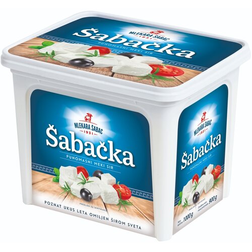 Mlekara Šabac Beli sir Šabačka 45%mm 900g Cene