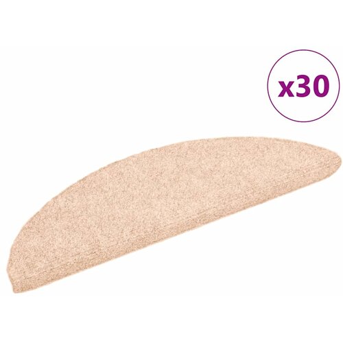 VidaXL Samoljepljivi otirači za stepenice 30 kom smeđe 56 x 17 x 3 cm Slike