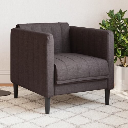 SOFA fotelja od tkanine tamnosmeđi Slike