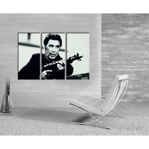  Ročno izdelana slika POP Art AL PACINO 3-delna  (POP ART slike)