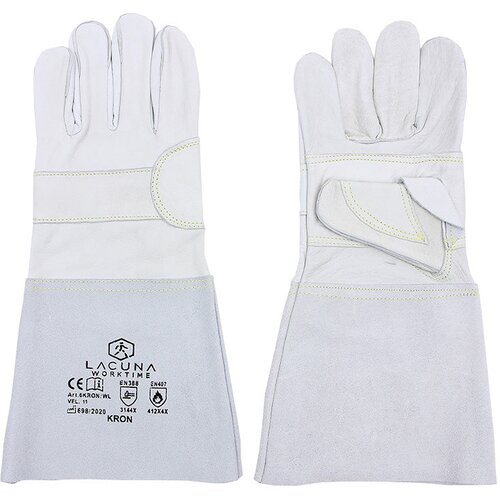 Long leather glove KRON Slike