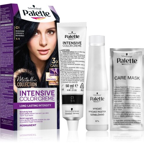 Schwarzkopf Palette Intensive Color Creme permanentna barva za lase odtenek 1-1 C1 Blue Black Cene