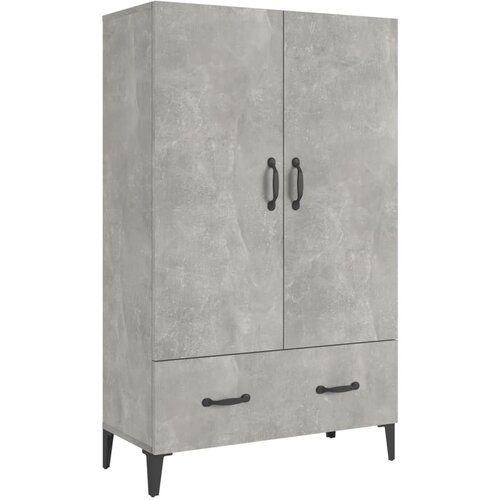  Visoka komoda siva boja betona 70x31x115 cm konstruirano drvo Slike