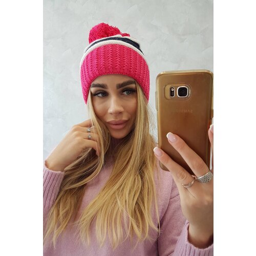 Kesi Women&amp;#039;s cap Kinga K297 pink neon + navy blue Slike