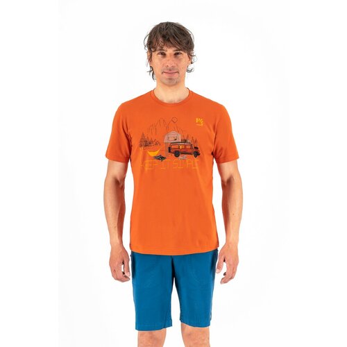 Karpos genzianella t-shirt, muška majica za planinarenje, narandžasta 2501090 Slike
