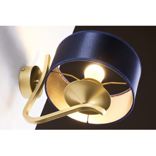 Jupiter 2115 - zidna lampa kaszmir 1xE27/15W/230V plava/zlatna Slike