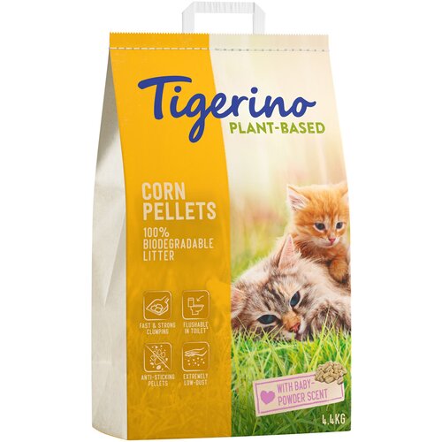 Tigerino Plant-Based kukuruzni pijesak za mačke - miris dječjeg pudera - 7 l Cijene