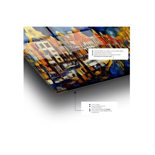 Wallxpert Slika od kaljenog stakla 70x70cm Slike