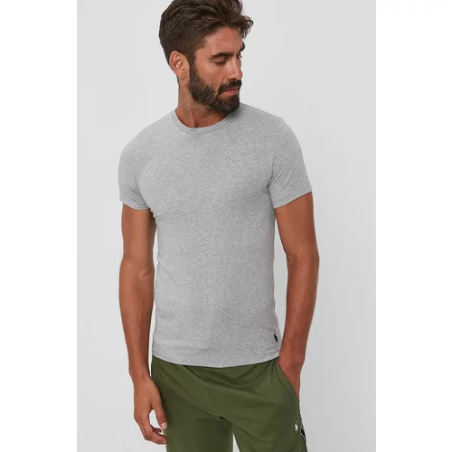 Polo Ralph Lauren Majica kratkih rukava (2-pack) za muškarce, boja: siva