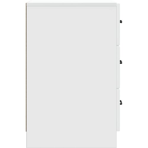  Noćni ormar Bijela 43 x 41 x 63 5 cm Konstruirano drvo - Bijela Slike
