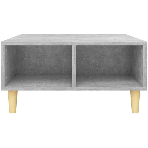  Stolić za kavu siva boja betona 60x60x30 cm konstruirano drvo Slike