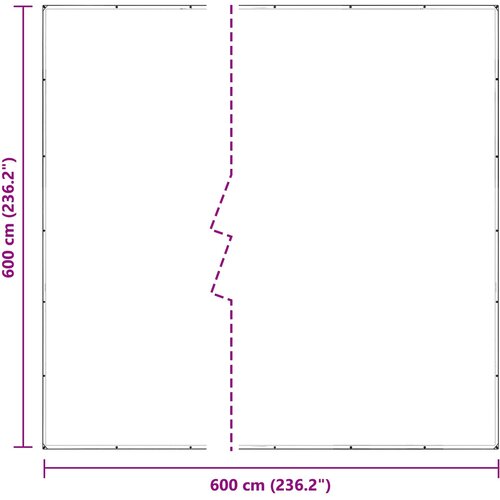  Pokrov za biljke *Transparent*an 6 x 6 m PVC Slike