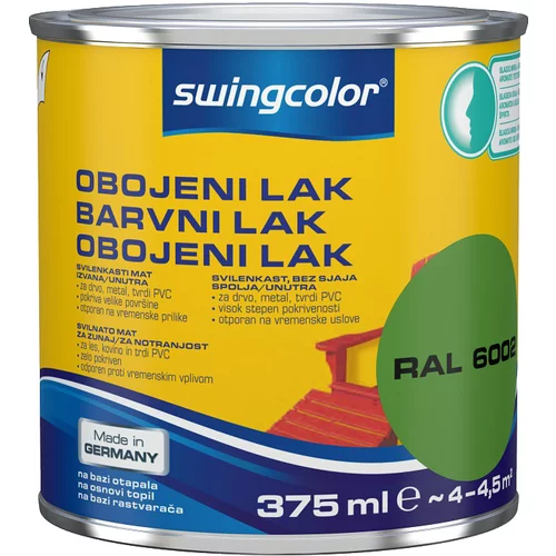 SWINGCOLOR Barvni lak (svilenkasto mat, barva: svetlo zelena, 375 ml)