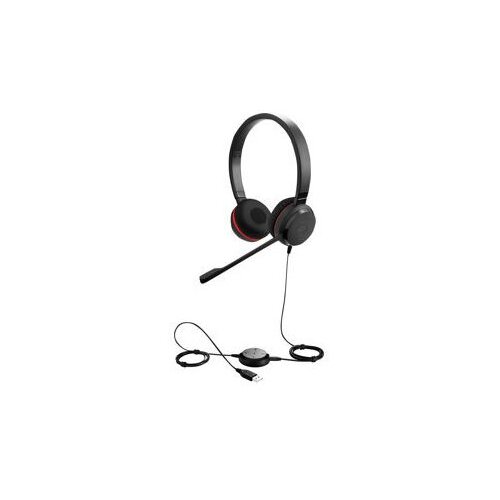 Jabra EVOLVE 30 II MS Stereo USB Headband, Noise cancelling, USB and 3.5 connectivity, with mute-button and volume control on the cord, with leather ear cushion, Microsoft optimized Slike