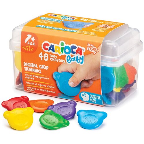 Carioca Baby Teddy Crayons 1+ - 48 kos. Cene