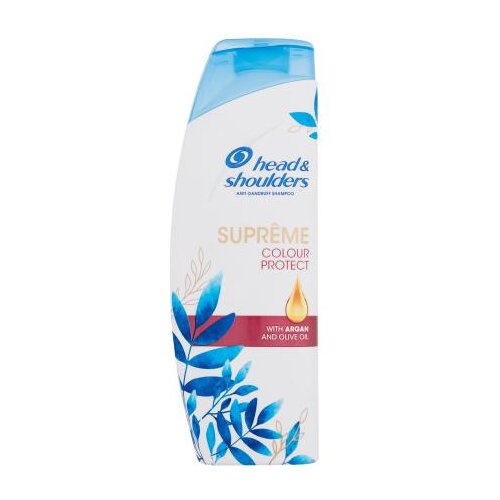Head &amp;amp; Shoulders Supr&amp;ecirc;me Color Protect Anti-Dandruff &amp;scaron;ampon barvani lasje prhljaj za ženske Slike
