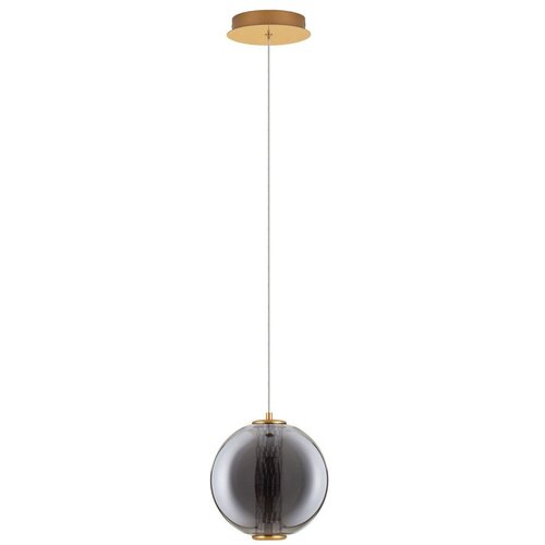 Nova Luce Siva metalna LED viseća svjetiljka sa staklenim sjenilom &oslash; 22 cm Navi &ndash; Cijene