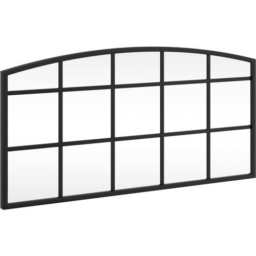 Maison Chic Stensko Ogledalo - Zrcalo - Kozmetično ogledalo črno 60x30 cm obokano železo, (21697840) Cene