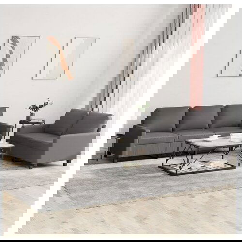 vidaXL 2-dijelni set sofa s jastucima sivi od umjetne kože Cijene